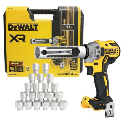 เครื่องปลอกสายไฟ เฉพาะตัวเครื่องพร้อมหัว DEWALT 20 ขนาด รุ่น DCE151NT-B1