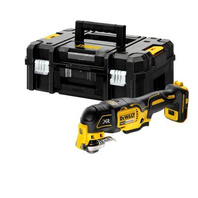 เครื่องมืออเนกประสงค์มัลติทูลไร้สาย ไร้แปรงถ่าน DEWALT 18V (ตัวเปล่า) พร้อมอุปกรณ์และกล่อง T-STAK รุ่น DCS356NT-XJ