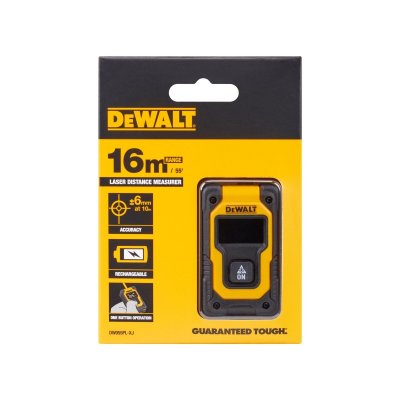 เครื่องวัดระยะเลเซอร์ DEWALT 16 เมตร รุ่น DW055PL-XJ