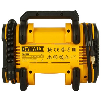 เครื่องสูบลมไร้สาย DEWALT 18V (ตัวเปล่า) รุ่น DCC018N-XJ