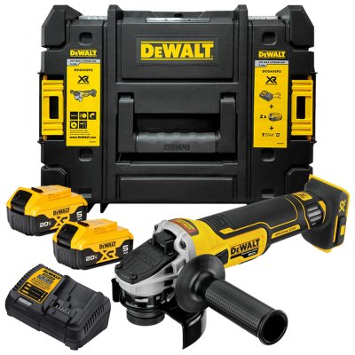 เครื่องเจียรไร้สาย ไร้แปรงถ่าน DEWALT 100 MM. 20V Max รุ่น DCG405P2-B1