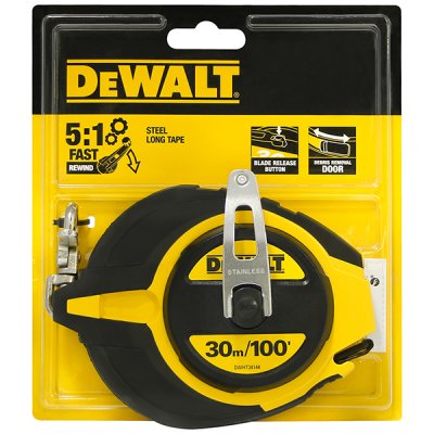 เทปวัดโลหะ ขนาด DEWALT 30 เมตร รุ่น DWHT0-34144