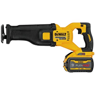 เลื่อยชักไร้สาย ไร้แปรงถ่าน DEWALT 60V Max รุ่น DCS389X2-KR