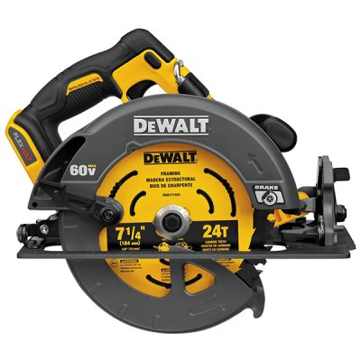 เลื่อยวงเดือนไร้สาย ไร้แปรงถ่าน DEWALT 7-1/4″ (184มม.) 60V (ตัวเปล่า) รุ่น DCS578N-B1