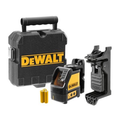 เลเซอร์วัดระดับเส้นกากบาท แสงแดง DEWALT รุ่น DW088KTP พร้อมขาตั้ง
