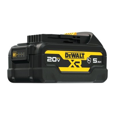 แบตเตอรี่ DEWALT Lithium-Ion 20V Max 5.0Ah (มีเคสยาง) รุ่น DCB184G-B1