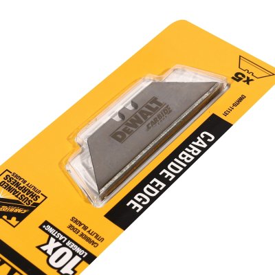 ใบมีดคัตเตอร์คาร์ไบด์ทรงคางหมู DEWALT รุ่น DWHT0-11131 (แพ็ค 5 ใบ)