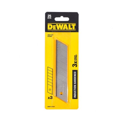ใบมีดคัตเตอร์หักข้อชุบแข็ง DEWALT รุ่น DWHT11719-0 (18 มม./25 มม.) แพ็ค 3 ใบ