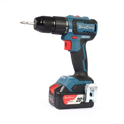 สว่านกระแทกไร้สาย DONG CHENG 20V-BL รุ่น DCJZ2040I13 (45-160 นิวตันเมตร) ชุดแบตเตอรี่ 4AH x2