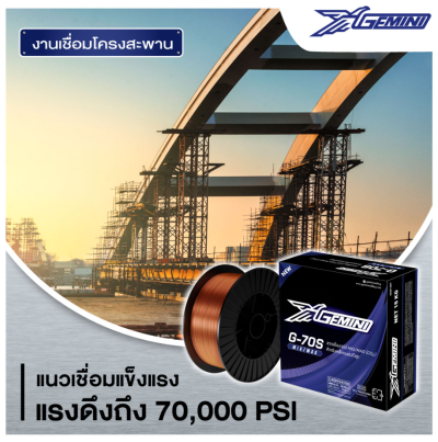ลวดเชื่อม GEMINI_MIG_G_70S