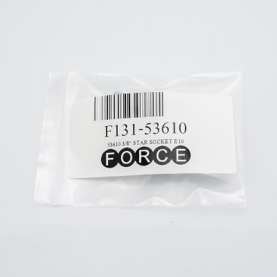 ลูกบ๊อกซ์หัวจีบสั้น E10 ขนาดแกน 3/8 นิ้ว FORCE รุ่น 53610