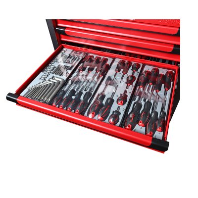 ตู้เครื่องมือ FORCE 7 ลิ้นชัก สีแดง พร้อมเครื่องมือ 278 ชิ้น รุ่น 10217R-278