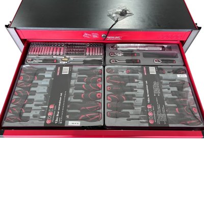 ตู้เครื่องมือ FORCE 8 ลิ้นชัก สีแดง พร้อมเครื่องมือ 552 ชิ้น รุ่น 10318R-552