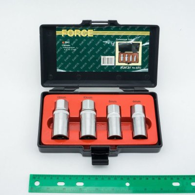 ชุดถอนสตัด 4 ชิ้น ขนาด 6, 8, 10 และ 12 มม. FORCE รุ่น 5042