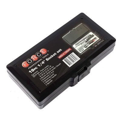 ชุดลูกบ๊อกซ์ 6 เหลี่ยม 1/4" 19 ชิ้น FORCE รุ่น 2203-72-5