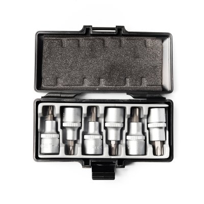 ชุดลูกบ็อกซ์เดือยหัวจีบ 1/2" T25-T55 6ชิ้น FORCE รุ่น 4062