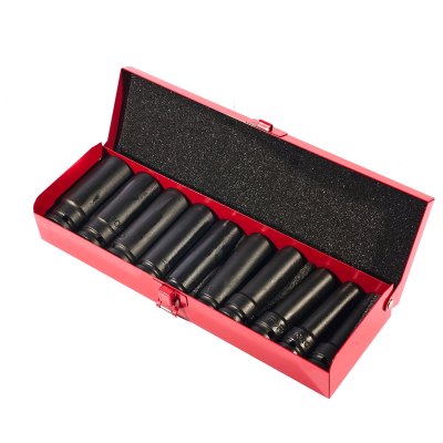 ชุดบ๊อกซ์ลมยาว 6 เหลี่ยม 1/2" 10 ชิ้น FORCE รุ่น 4107