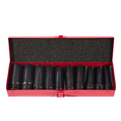 ชุดบ๊อกซ์ลมยาว 6 เหลี่ยม 1/2" 10 ชิ้น FORCE รุ่น 4107