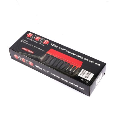 ชุดบ๊อกซ์ลมยาว 6 เหลี่ยม 1/2" 10 ชิ้น FORCE รุ่น 4107