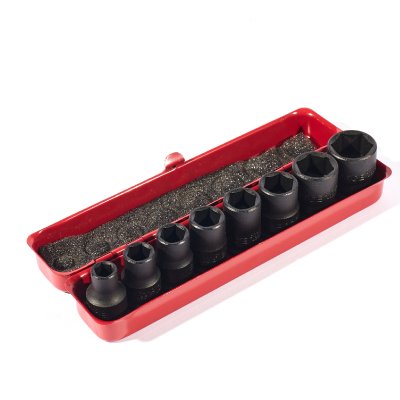 ชุดบ๊อกซ์ลมสั้น 3/8" 8 ชิ้น FORCE รุ่น 3083