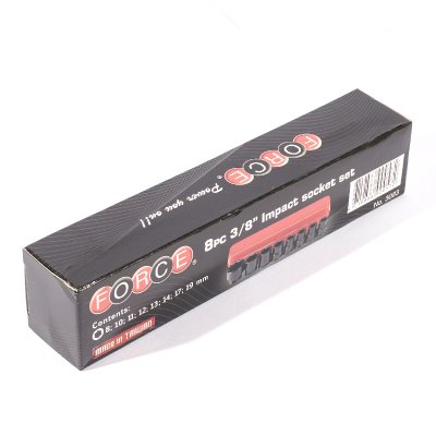 ชุดบ๊อกซ์ลมสั้น 3/8" 8 ชิ้น FORCE รุ่น 3083