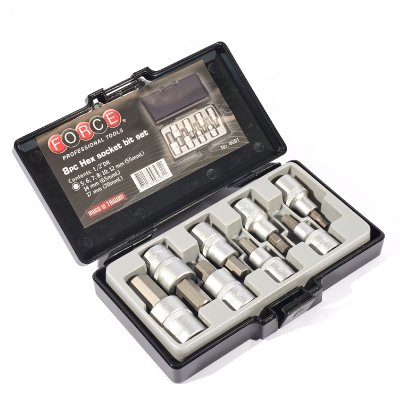 ชุดลูกบ๊อกซ์เดือย 6 เหลี่ยม 1/2" 8ชิ้น FORCE รุ่น 4091