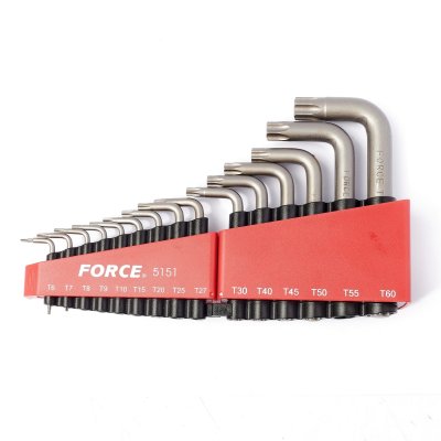 ชุดประแจหัวจีบ FORCE 15 ชิ้น T6-T60 รุ่น 5151