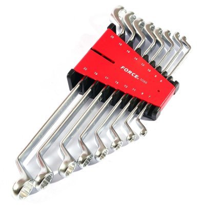 ชุดประแจแหวน 75 องศา 8 ชิ้น 6X7-20X22มม FORCE รุ่น 5088