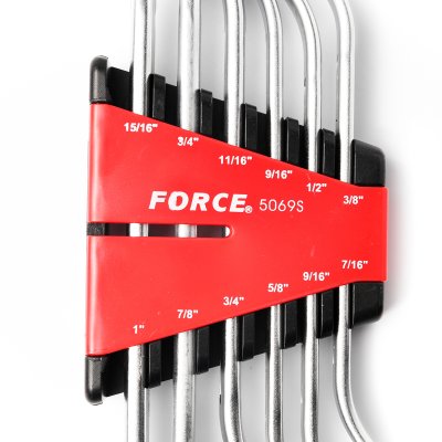ชุดประแจแหวนโค้ง 45 องศา 6 ชิ้น หน่วยนิ้ว FORCE รุ่น F131-5069S