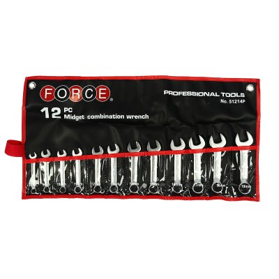 ชุดประแจแหวนข้างปากตาย 12 ชิ้น 8-19 มม. FORCE รุ่น 51214P