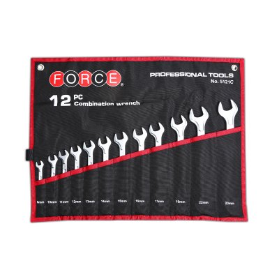 ชุดประแจแหวนข้างปากตาย 12 ชิ้น 8-23 มม. FORCE รุ่น 5121C