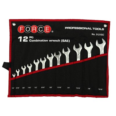 ชุดประแจแหวนข้างปากตาย SAE FORCE รุ่น 5121S 12 ชิ้น 1/4-15/16 นิ้ว