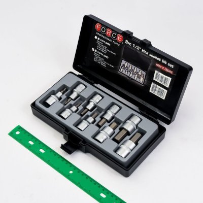 ชุดลูกบ๊อกซ์ 6 เหลี่ยม ขนาด 1/2 นิ้ว 9 ชิ้น FORCE รุ่น 4101S