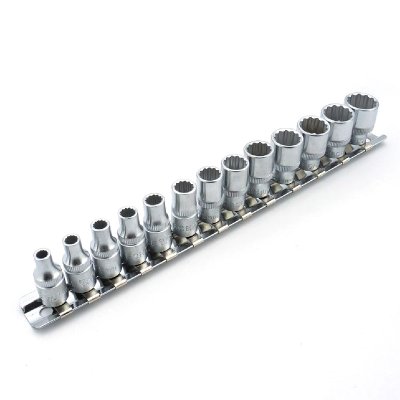 ชุดลูกบ๊อกซ์ 12 เหลี่ยม 1/4" 13 ชิ้น FORCE รุ่น 2133