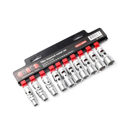 ชุดลูกบ๊อกซ์คออ่อน 6 เหลี่ยม 3/8" 10 ชิ้น FORCE รุ่น 3105R
