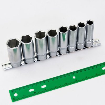 ชุดลูกบ๊อกซ์ยาว 6 เหลี่ยม 1/2" 8ชิ้น FORCE รุ่น 4082