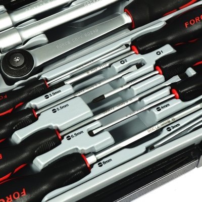 ชุดลูกบ๊อกซ์ 6 เหลี่ยม พร้อมไขควง ขนาด 1/2 นิ้ว 23 บวก 8 ชิ้น FORCE รุ่น 4234B+2084B