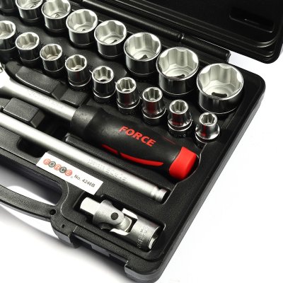 ชุดลูกบ๊อกซ์ Surface Drive 1/2 นิ้ว 24 ชิ้น 10–32 มม. FORCE รุ่น 4246B
