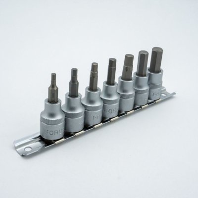 ชุดลูกบ๊อกซ์เดือยหกเหลี่ยม 3/8" 7 ชิ้น FORCE รุ่น 3075