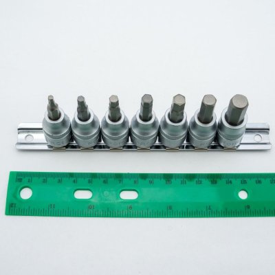 ชุดลูกบ๊อกซ์เดือยหกเหลี่ยม 3/8" 7 ชิ้น FORCE รุ่น 3075