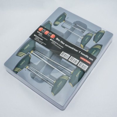 ชุดไขควงหกเหลี่ยม (6PT) 9 ชิ้น เบอร์ 2-10MM FORCE รุ่น 2097