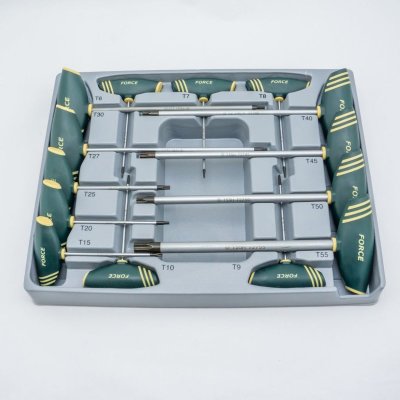 ชุดไขควงปากจีบมีรู (Torx) 14 ชิ้น ขนาด T6H-T55H FORCE รุ่น 2141T