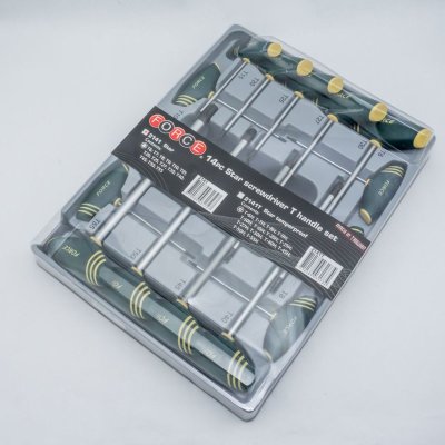 ชุดไขควงปากจีบ (Torx) 14 ชิ้น ขนาด T6-T55 FORCE รุ่น 2141