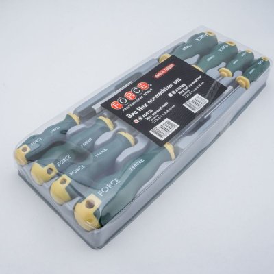ชุดไขควงหกเหลี่ยม 8 ชิ้น 2-10 มม. FORCE รุ่น 20810