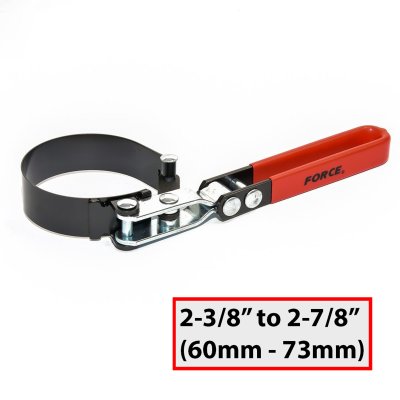 ประแจถอดกรองน้ำมันเครื่อง ขนาด 60-73 มม. แบบสายรัด FORCE รุ่น 61906073