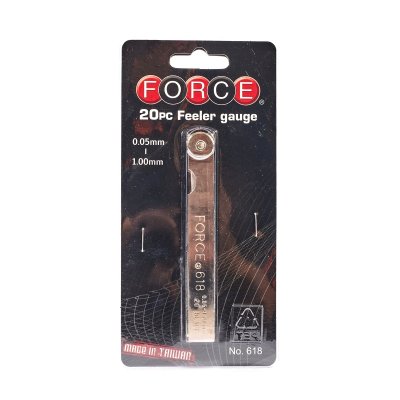 ฟิลเลอร์เกจ FORCE 20 ใบ หนา 0.05-1.0 มม. รุ่น 618