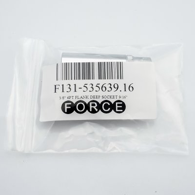 ลูกบ๊อกซ์ 6 เหลี่ยมยาว 3/8" 9/16" FORCE รุ่น F131-535639.16