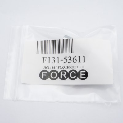 ลูกบ๊อกซ์หัวจีบสั้น E11 ขนาดแกน 3/8 นิ้ว FORCE รุ่น 53611