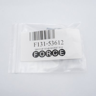 ลูกบ๊อกซ์หัวจีบสั้น E12 ขนาดแกน 3/8 นิ้ว FORCE รุ่น 53612