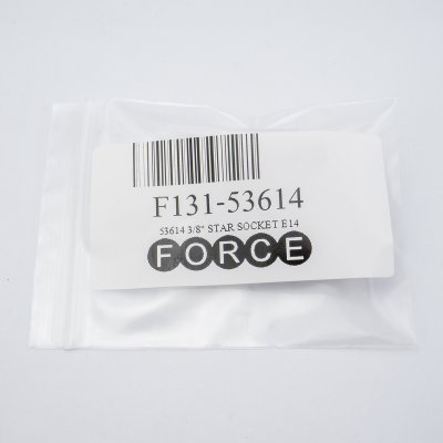 ลูกบ๊อกซ์หัวจีบสั้น E14 ขนาดแกน 3/8 นิ้ว FORCE รุ่น 53614